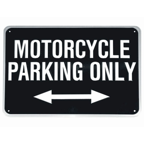 MOTORCYCLE PARKING ONLY Sign | Gift | Man Cave | Bar | Workshop | Garage