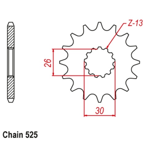 MTX Standard Front Sprocket 18T for Triumph SPEEDMASTER 865 2006-2015