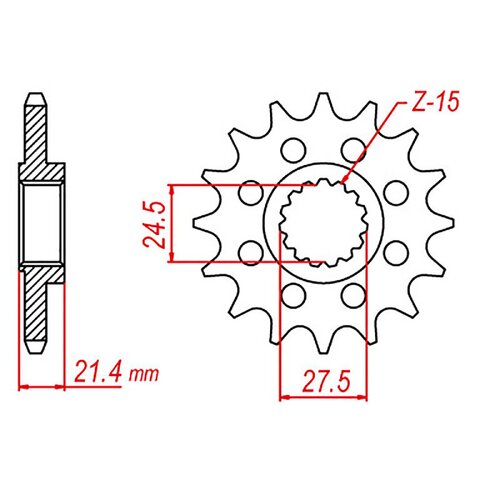 MTX Standard Front Sprocket 16T for APRILIA SMV750 DORSUDURO FACTORY 2009-2012