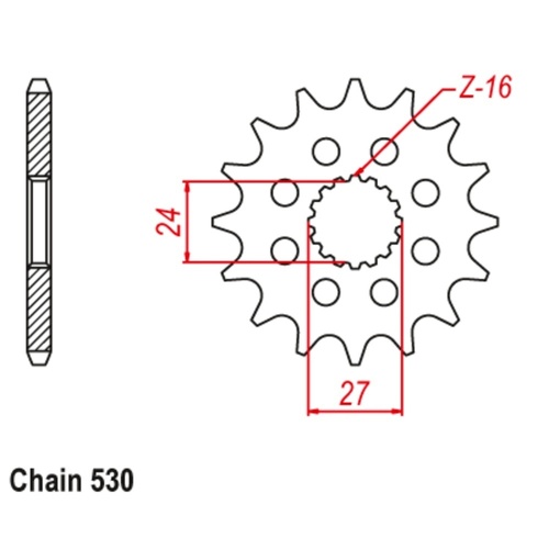 MTX Optional Front Sprocket 18T for Suzuki  GSXR1000 2009-2016