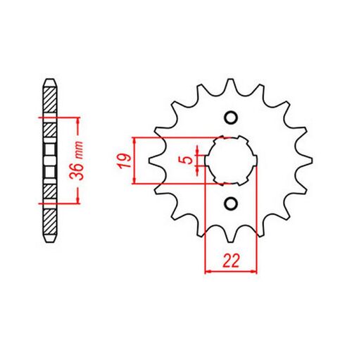MTX Standard Front Sprocket 13T for Honda TRX300EX 1993-2008
