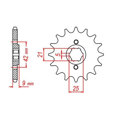 MTX Standard Front Sprocket 19T for Yamaha XT350 1985-1998