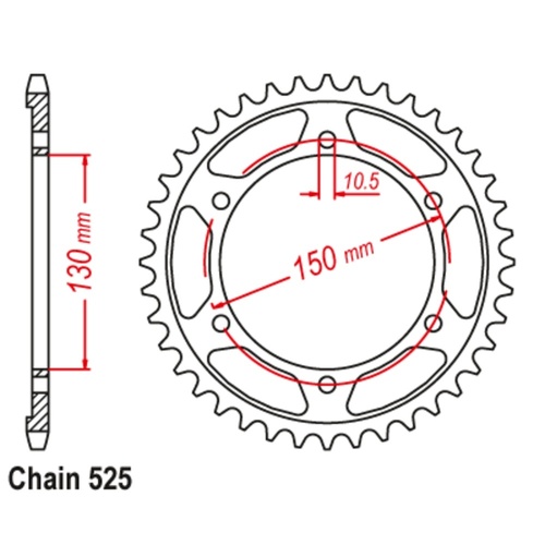 Rear Sprocket 46T