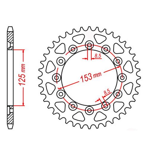 Rear Sprocket 55T