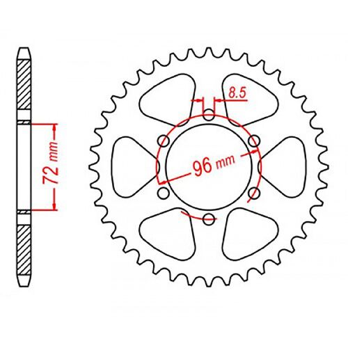 Rear Sprocket 42T