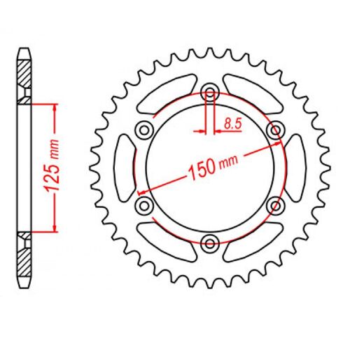 Rear Sprocket 44T