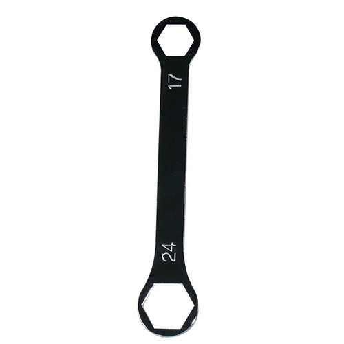 AXLE NUT SPANNER WRENCH FRONT 17mm + REAR 24mm for HONDA XR250R 2000 to 2004