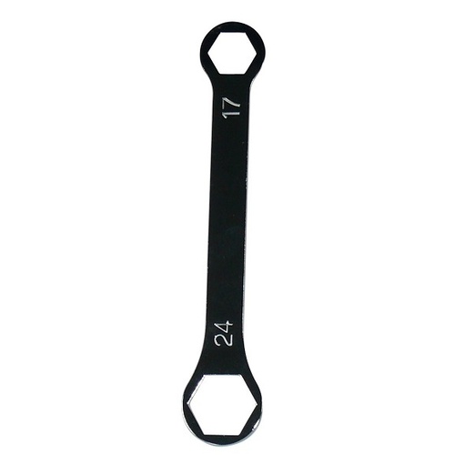 AXLE NUT SPANNER WRENCH FRONT 17mm + REAR 24mm for HONDA XR600R 1988 to 2000