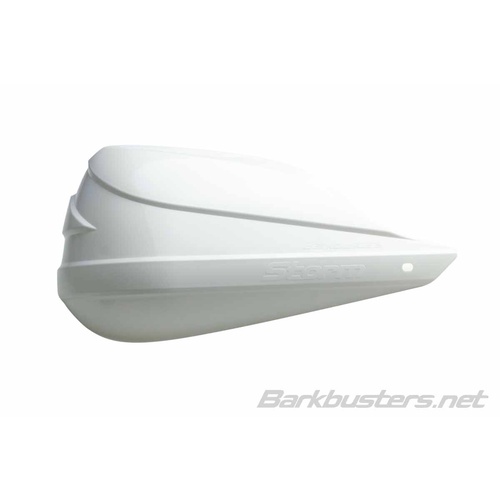 White Barkbusters  Plastics Only STM-003-WH for Husqvarna SM tapered handlebar