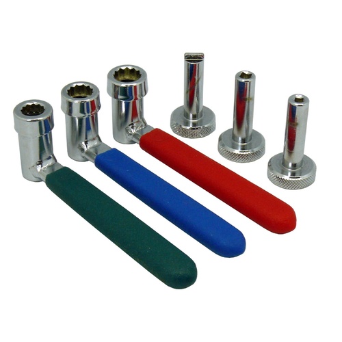 UNIVERSAL VALVE/ROCKER ADJUSTER TOOL 6 PIECE ADJUSTMENT KIT 8mm 9mm 10mm