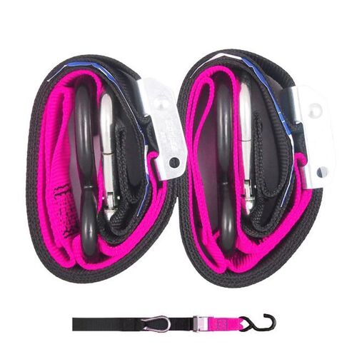  Tie Down 38mm S/Hk Black/Pink Loop for Honda MT250
