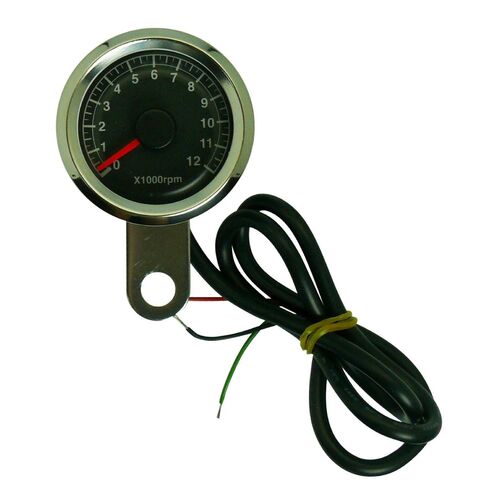 Tacho 48MM Electric Chrome