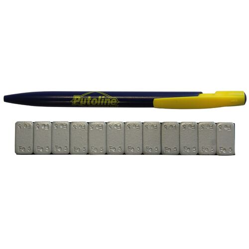 WHEEL BALANCE WEIGHTS STICK ON 5g x 12pcs SILVER