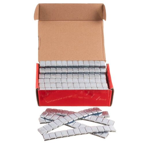WHEEL BALANCE WEIGHTS stick on 12 x 5g/bar SIL BOX 50 strips