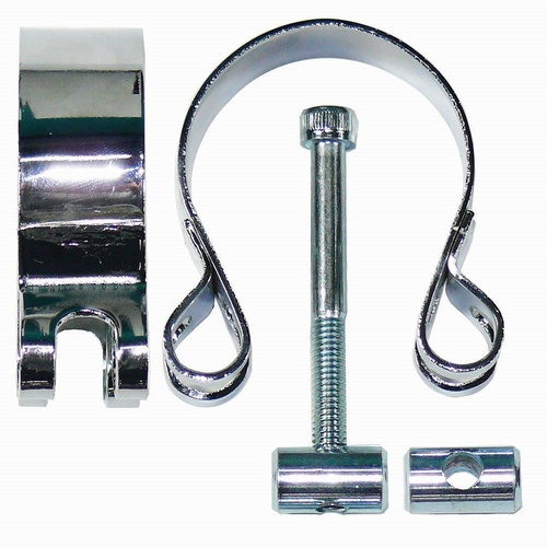 Motorcycle Muffler Pipe Clamp | Stainless Steel | 42mm - 46mm
