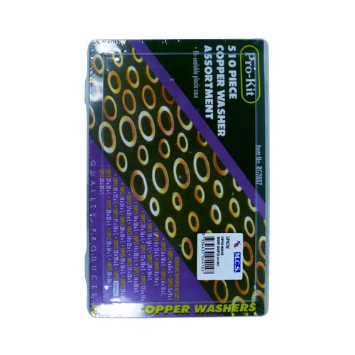 Copper Washer Assort (540 Pieces) 