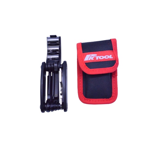 14 In 1 Folding Motorcycle Tool Kit with Pouch