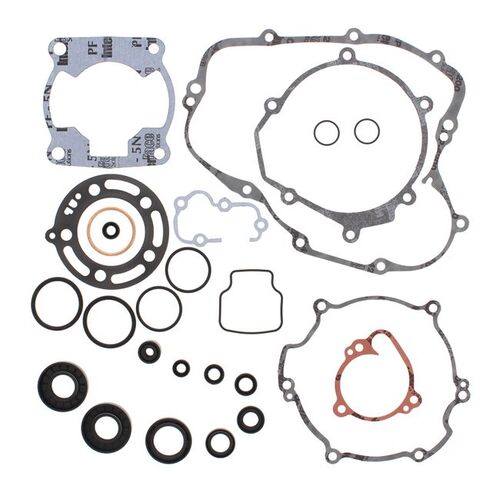 VERTEX COMPLETE GASKET SET W/ OIL SEALS KAW KX100 98-05