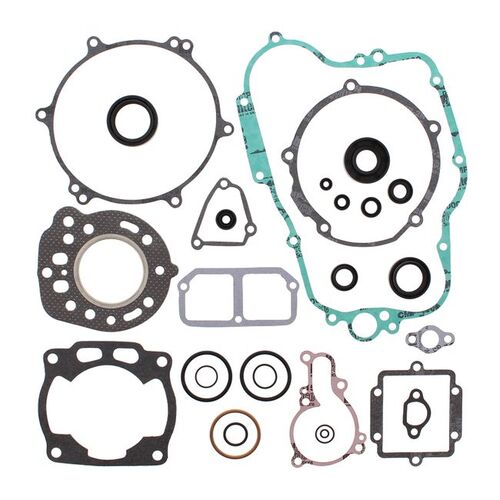 VERTEX COMPLETE GASKET SET W/ OIL SEALS KAW KX125 88