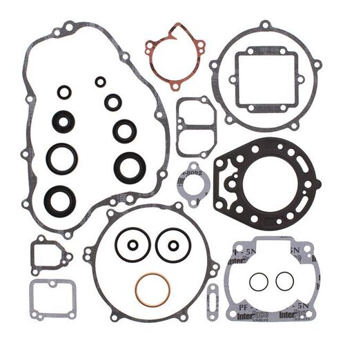 COMPLETE GASKET SET W/ OIL SEALS for Kawasaki KDX220 1997 to 2005