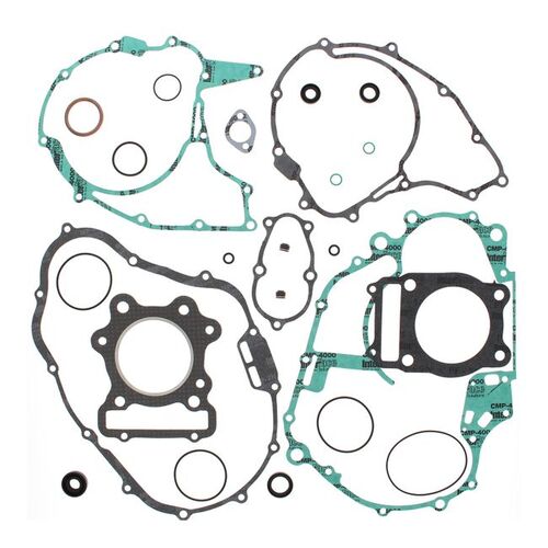 VERTEX COMPLETE GASKET SET W/ OIL SEALS HON TRX300 88-00 OB
