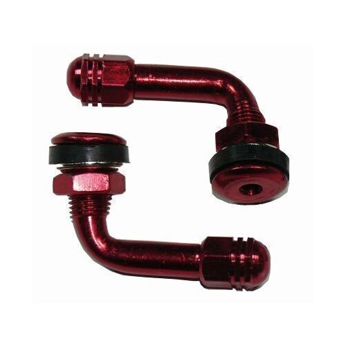 Alloy 90 Degree Valve Stem Red 