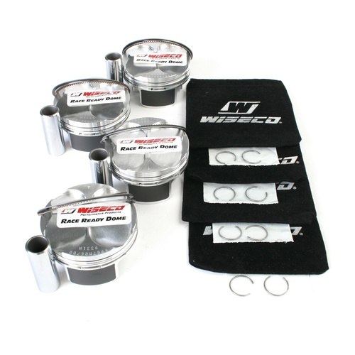 Wiseco Road, Piston, Kit Yamaha 2006-9 YZF-R6 4vp Domed +.6 CR