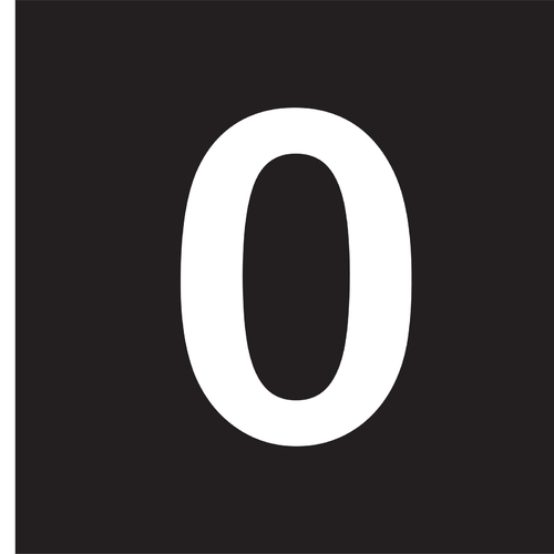 One 110MM Junior Arial No. 0 White