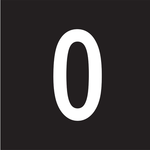 One 150MM Arial No. 0 White