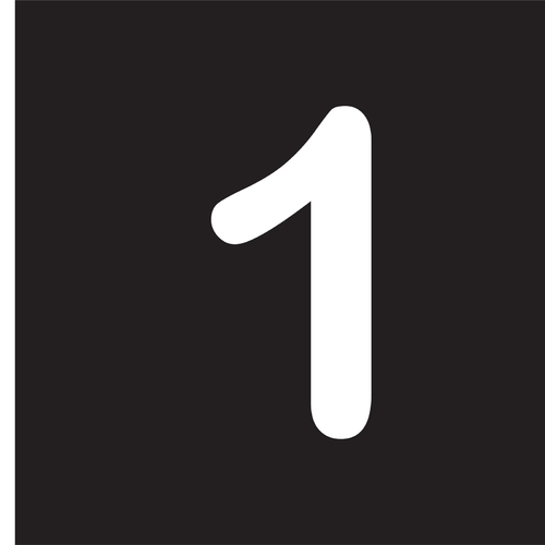 One 110MM Junior Arial No. 1 White