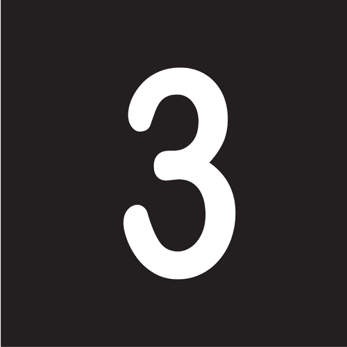 One 150MM Arial No. 3 White