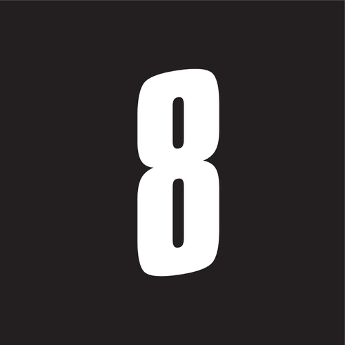 One 200MM SX Slanted No. 8 White