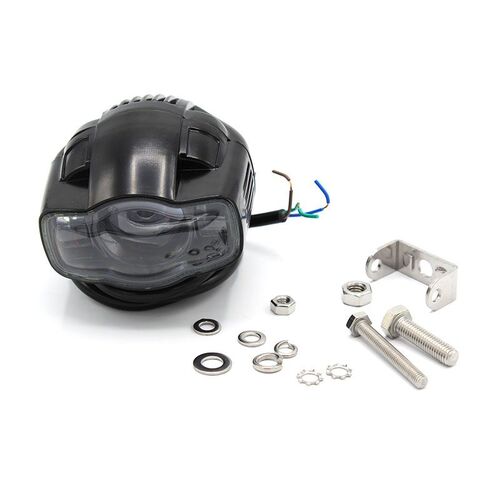 WHITES LED SPOT/FLOOD - SINGLE - WTH REAR USB 2000LM