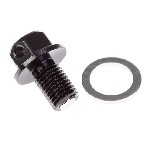 Whites Magnetic Sump Plug Blk M10 X 22 - P1.5