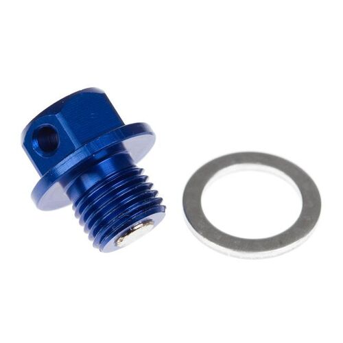 Magnetic Sump Plug Blu M12 X 15 - P1.5 for Kawasaki ZX10 1988-1990
