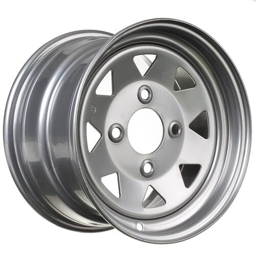 WHITES ATV STEEL RIM 8SPKE 12 X 7 FR 4/110 5+2 HON SUZ YAM