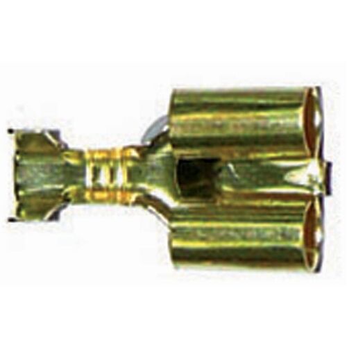 10 Pack of Female Twin Bullet Brass Term