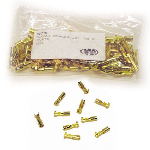 TERMINAL FEMALE BULLET (PKT OF 100PCS)