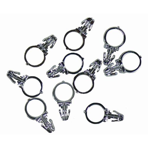 Handlebar Wiring Retainer 1/2" (12.7mm) Diameter Chrome ( Bag of 10)