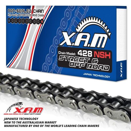Non Sealed Heavy Duty CHAIN 118 Links  for Suzuki GP125 1977-1984