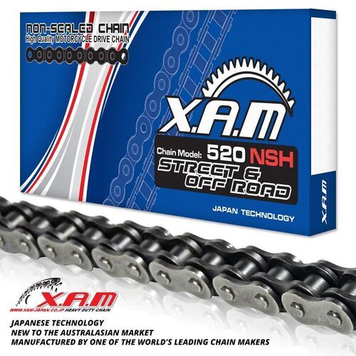 Chain XAM 520NSH X 120 Non-Sealed HD for Honda CRF300 Rally 2021 to 2022