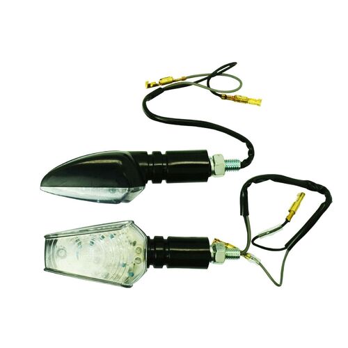 Flat Tapered Head LED Indicator Black