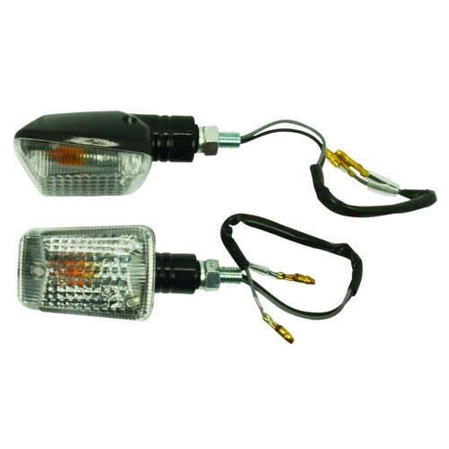 Universal Small Indicator Clear Lens Black